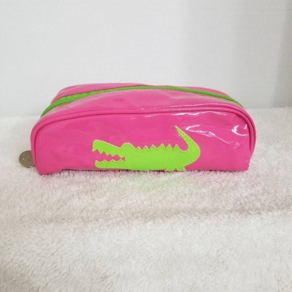 Buckhead Betties Neon Alligator Pencil Pouch or cosmetic bag